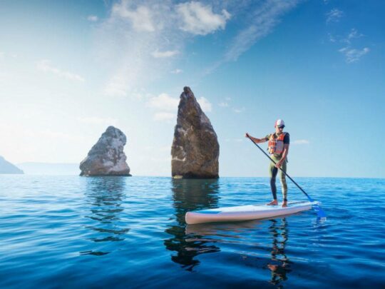 Man enjoying SUP