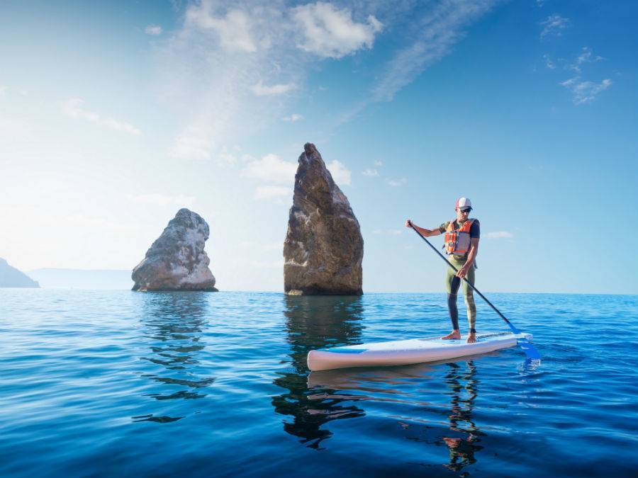 Man enjoying SUP