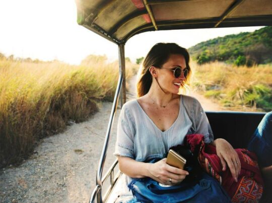 Woman on a nature tour