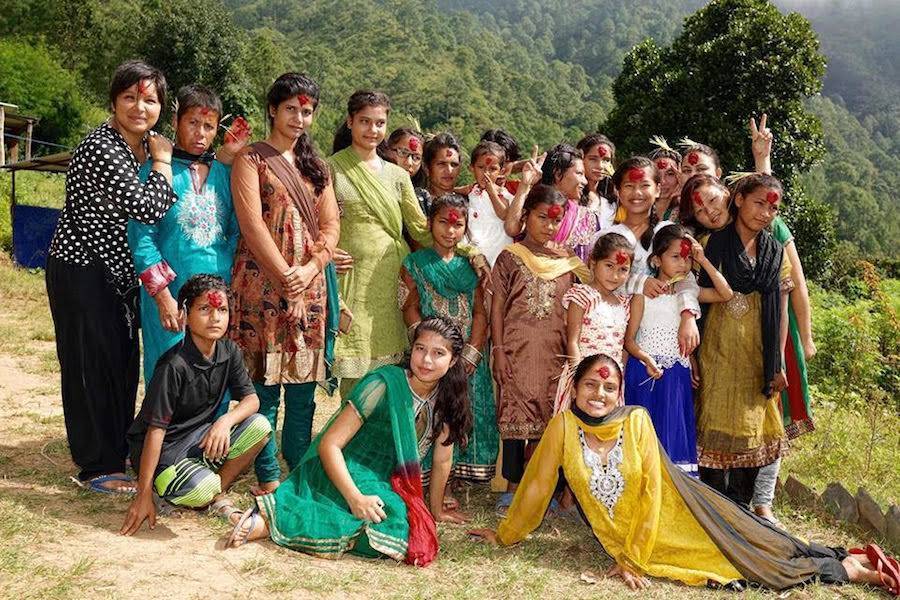 A family in India