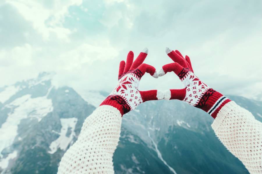 Image of hands making a heart