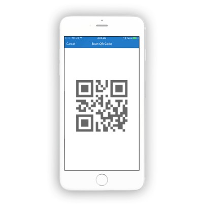 QR code for mobile check-in