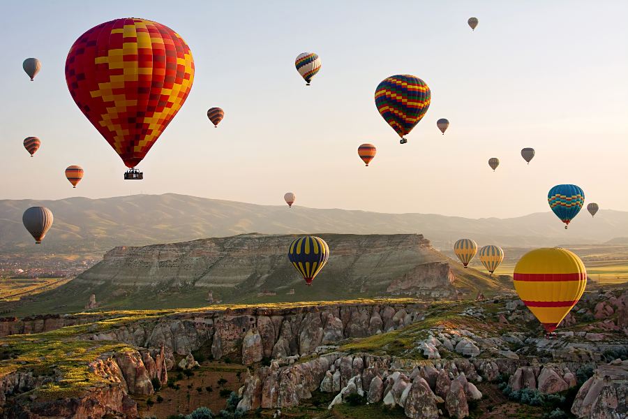 Hot air balloons